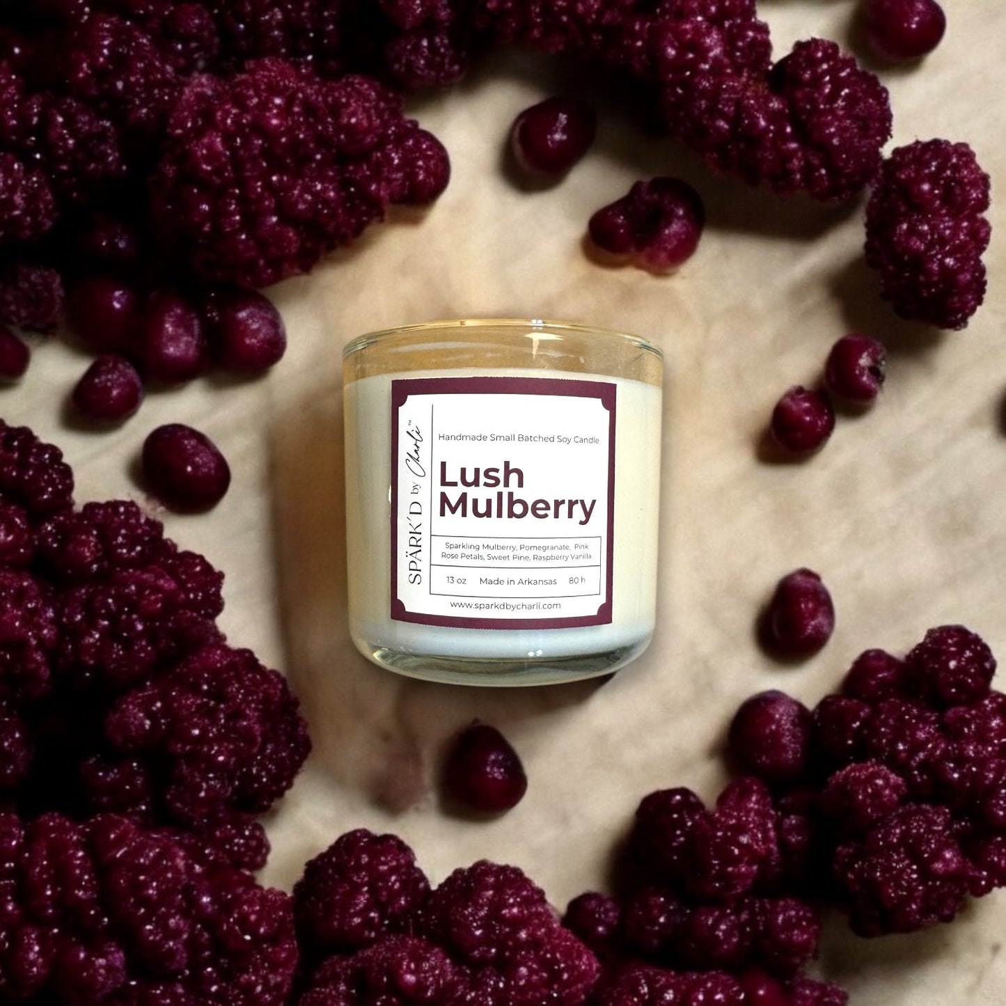 Lush Mulberry Soy Candle