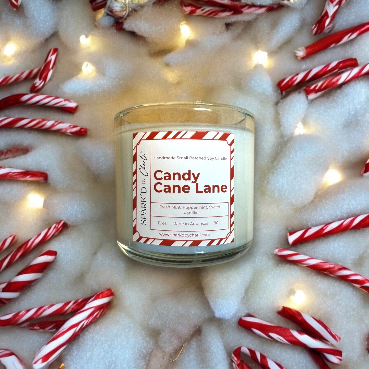 Candy Cane Lane Soy Candle