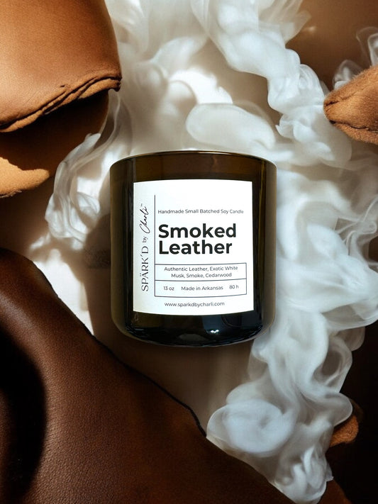 Smoked Leather Soy Candle