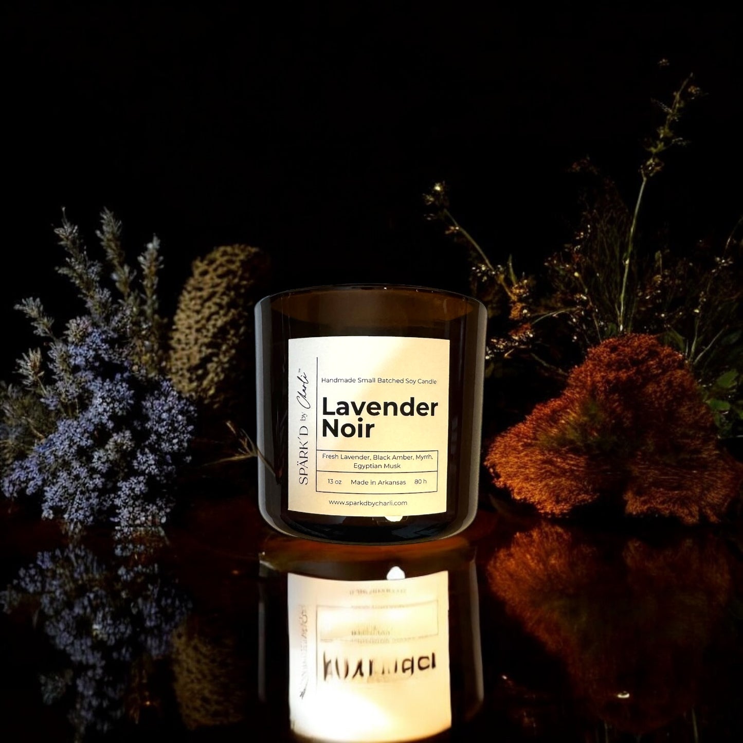 Lavender Noir Soy Candle