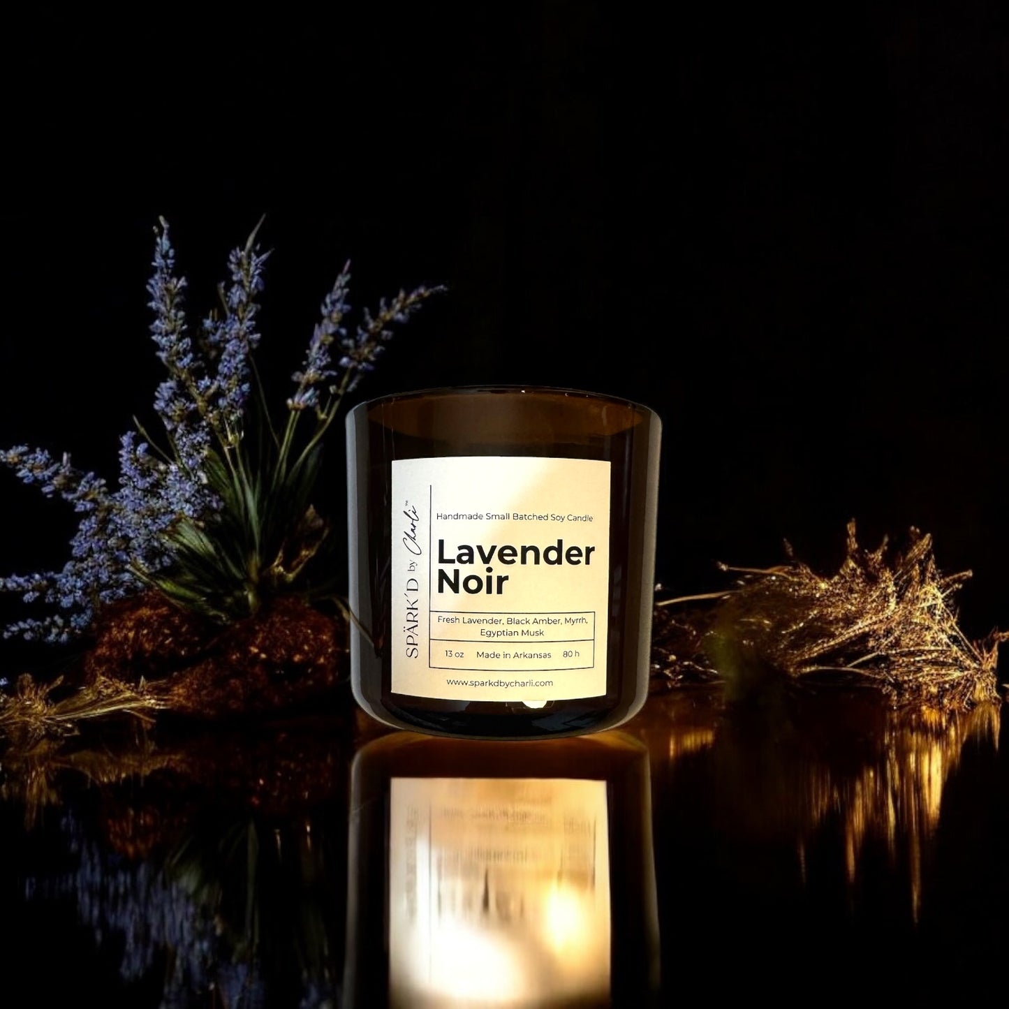 Lavender Noir Soy Candle