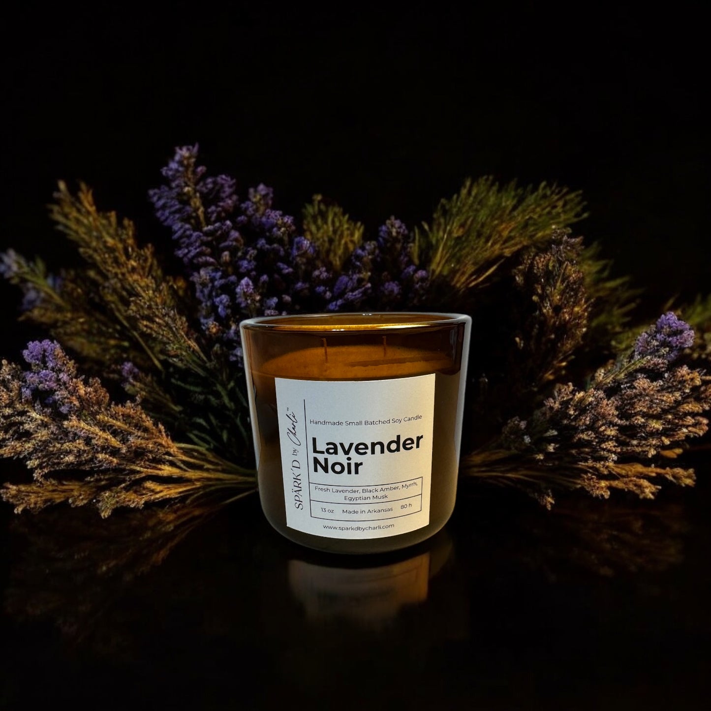 Lavender Noir Soy Candle