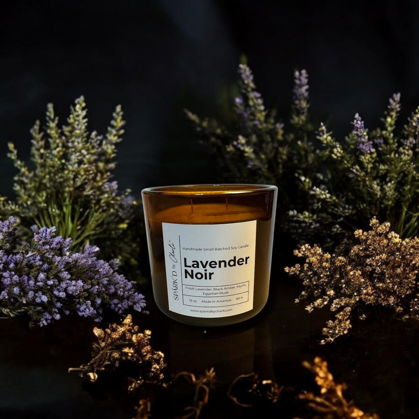 Lavender Noir Soy Candle